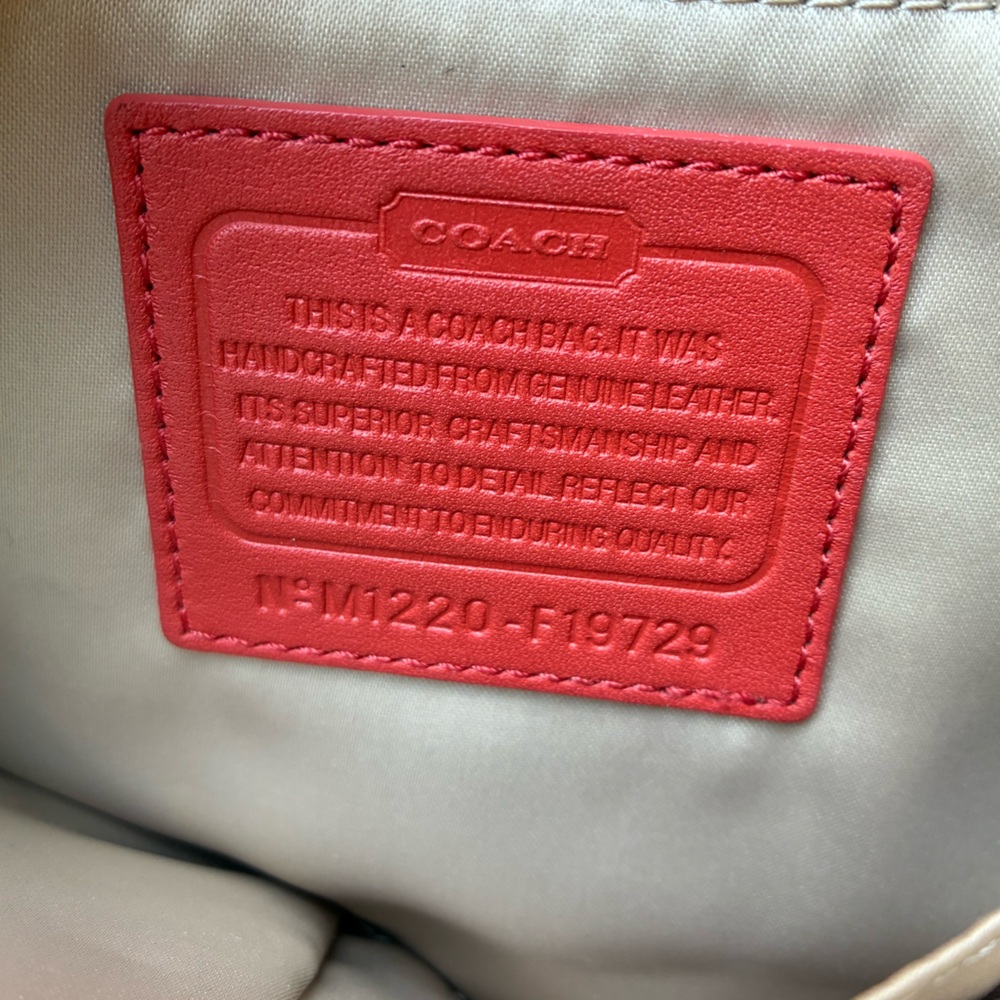 Coach Park Leather East/West Duffle in the color Persimmon - Picture 2 of 9